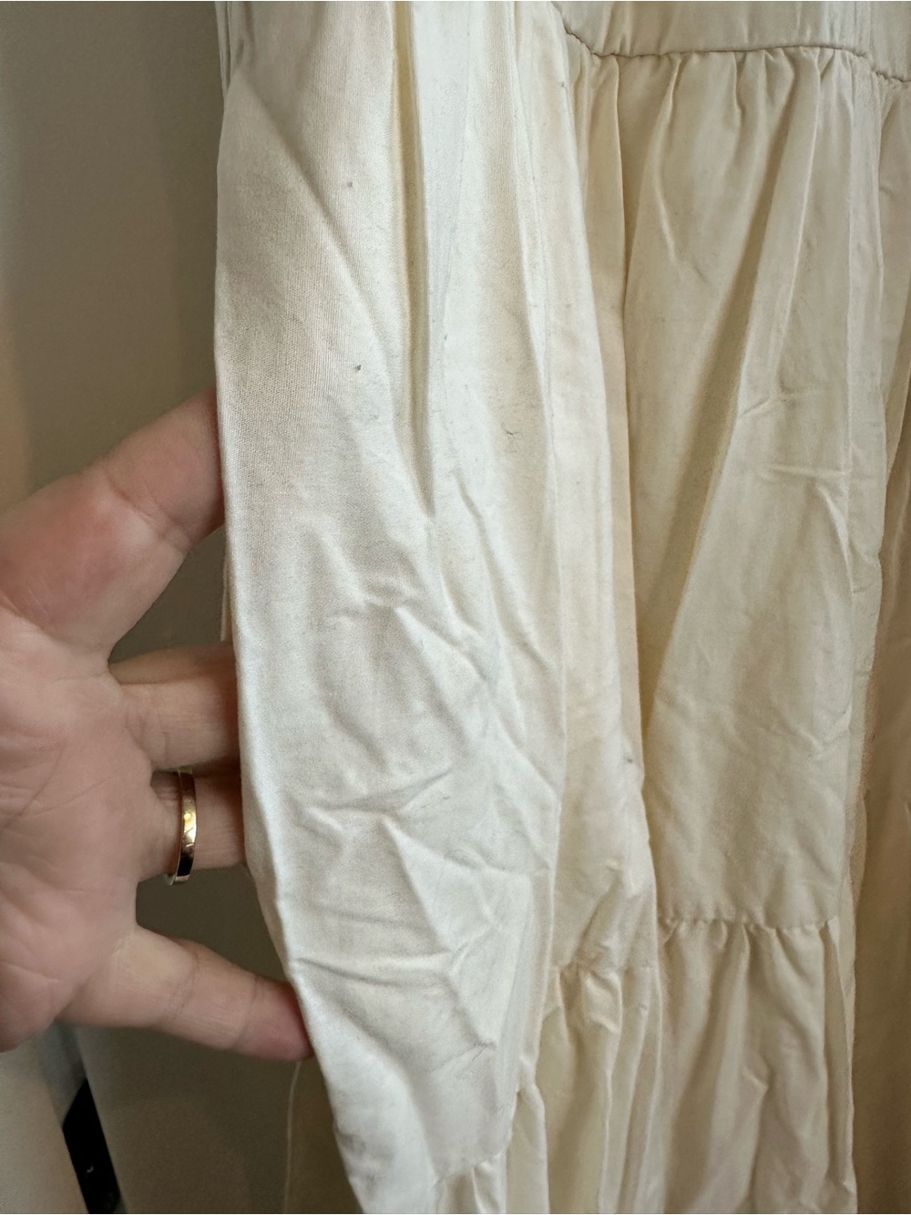 torrid Belle Isle Cream Maxi Dress with Black Floral Embroidery - Picture 4 of 5